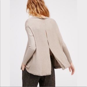 Free people we the rib split back top